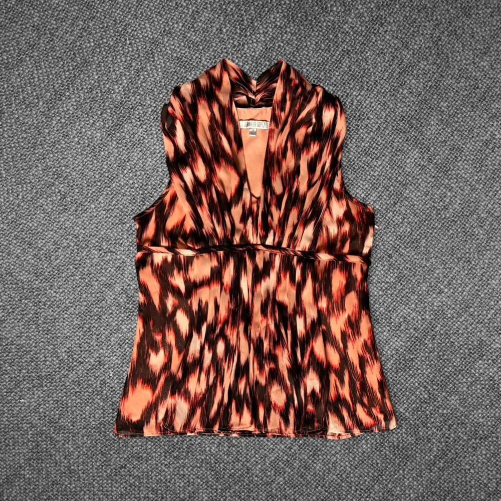 Jennifer lopez abstract print sleeveless